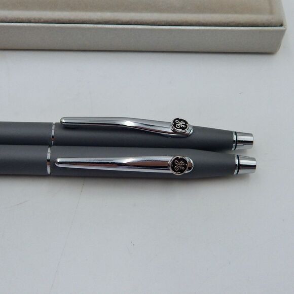 Cross Classic Century Matte Gray Ballpoint Pen Pencil Set GE General Electric - Picture 4 of 8